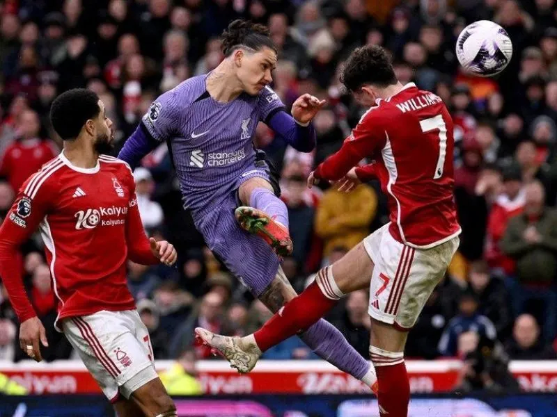 Đội hình Liverpool gặp Nottingham Forest ra sân