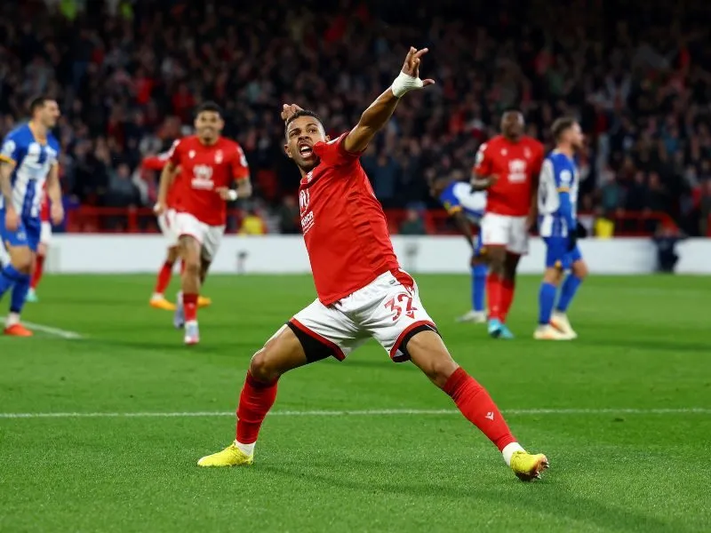 Đội hình Nottingham Forest gặp Brighton & Hove Albion