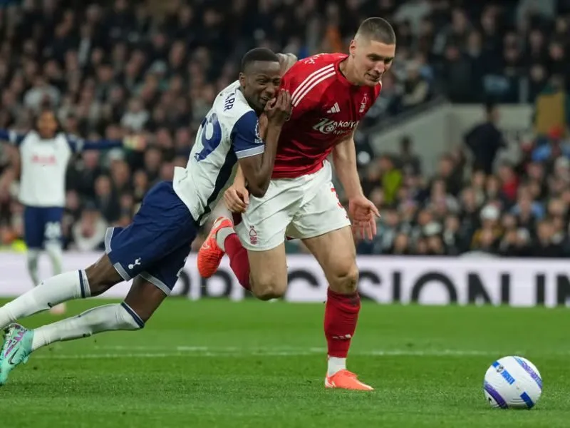 Đội hình Tottenham gặp Nottingham Forest